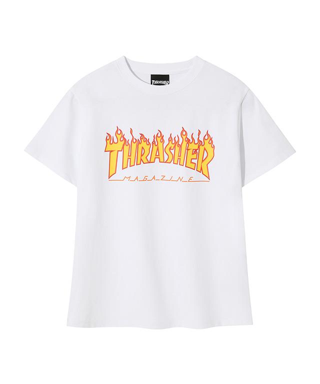 Treasure (W) Flame Short Sleeve T-Shirt White