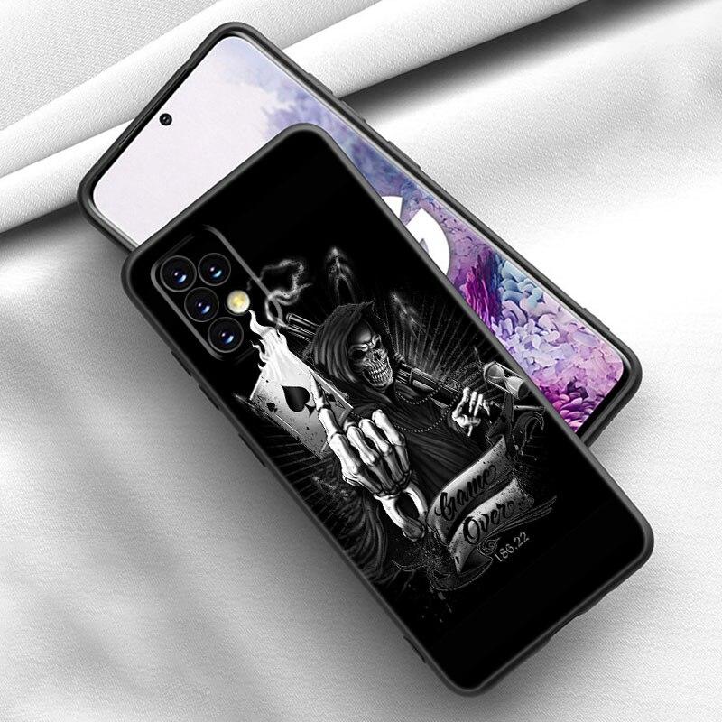 Satanic Scary Skull Phone Case For Samsung Galaxy A21 A30 A50 A52 S A13 A22 A32 A33 A53 A73 5G A11 A12 A31 A51 A70 A71 A72 Cover