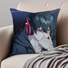 VVirtual Strangers Aesthetic Decor Cushion Cover Pillowcase Antidustmite Invisible Zipper Short Plush Sofa Cushion