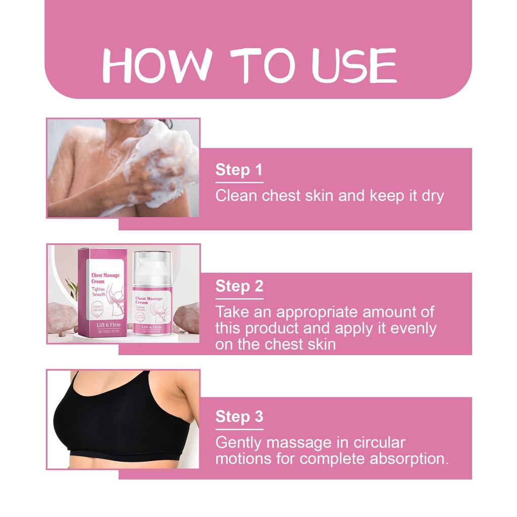 Breast Enhancement And Lifting  Breast Care  Moisturizing And Firming Breast Massage  Natural Breast Enhancement  Suitable For All Skin
