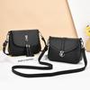 Solid Color PU Leather Tassel Shoulder Crossbody Bag Women Mummy Bag Versatile Practical Casual Fashi Handbag