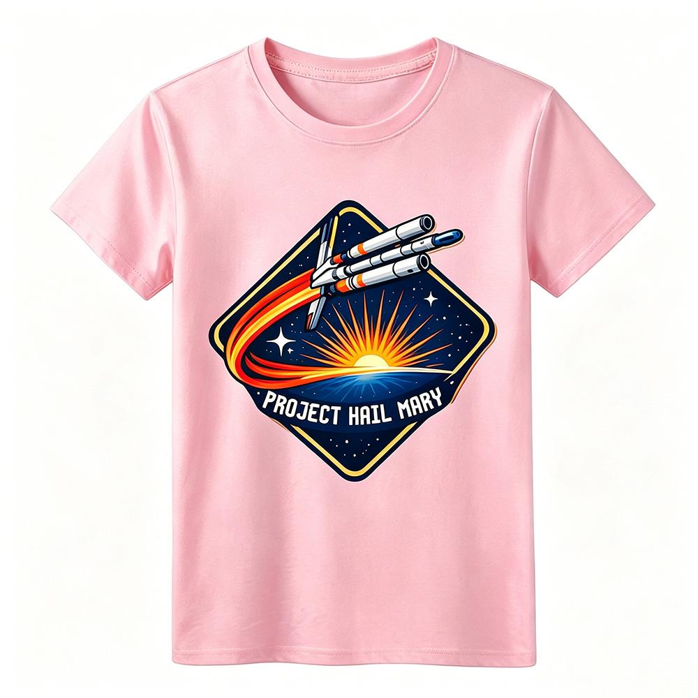 Unisexs Tshirt Project Hail Mary Space Rocket Print TShirt Casual SciFi NovelInspired Short Sleeve Top for Unisexs and Unisexs