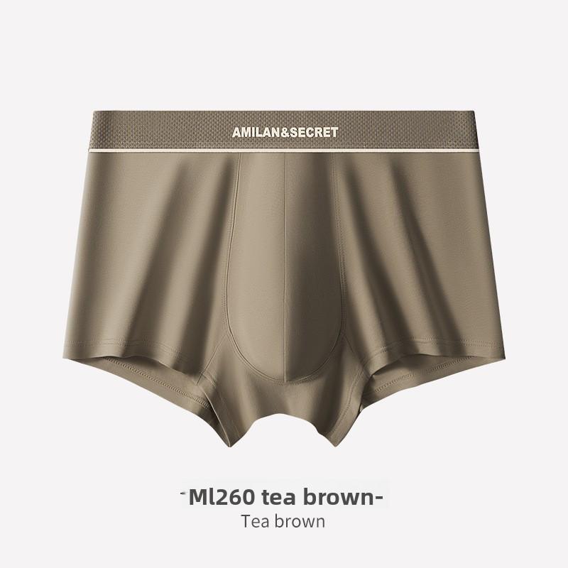 Men s Spring and Summer New Solid Color Pure Cotton Quick Drying Antibacterial Briefs L