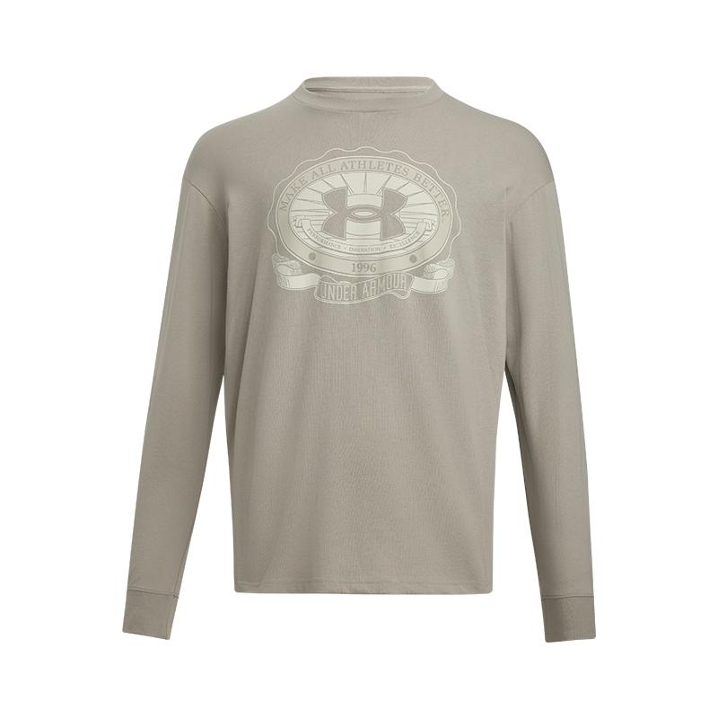 Under Armour Crest Sweatshirt Men s Khaki 1390251-203 2XL