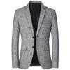 Herren Leichter Frühling/Herbst Casual Blazer Slim-Fit Business Einreiher Jacke