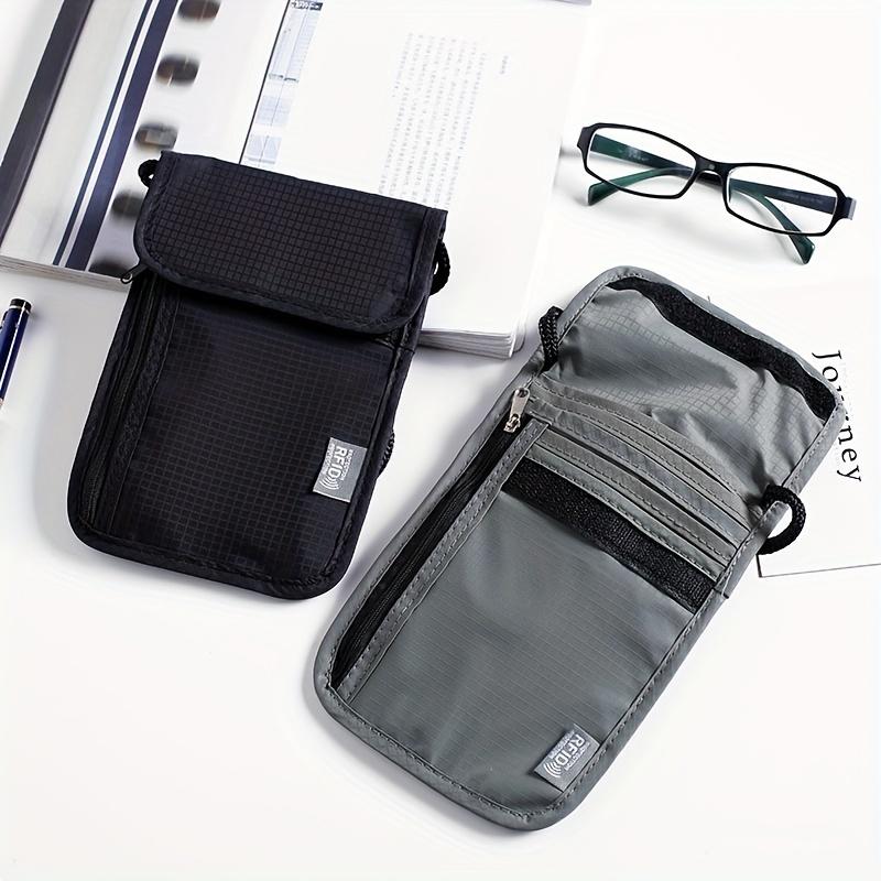 Waterproof RFID Nylon storage bag Travel document Card passport Bag Neck Wallet Money Document Card Passport Pouch