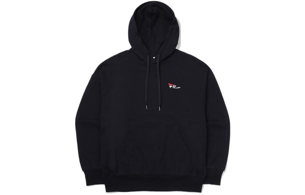 Men's FILA Sweatshirts Unisex Dark Blue Hooded Moderate