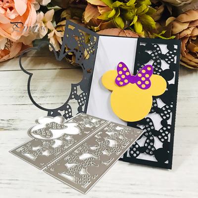 Zvíře Myš Řezací Šablony Šablona pro DIY Scrapbook Album Papír Výroba Karet
