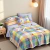 Thickened Coarse Cloth Bed Sheet - Single/Double, Dormitory Mattress Cover, Summer Mat, Old-Fashioned Style