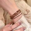 Buntes mehrschichtiges Perlenarmband - Elegantes und raffiniertes Handaccessoire für Damen mit verstellbarem Design