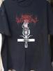 Unisex Short Sleeve Crew Neck Cotton T Shirt Black Witchery Band