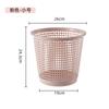 Plastic Open Top Wastebasket Trash Can with Hollow Design for Kitchen Bathroom Living Room Office Use Durable Lightweight