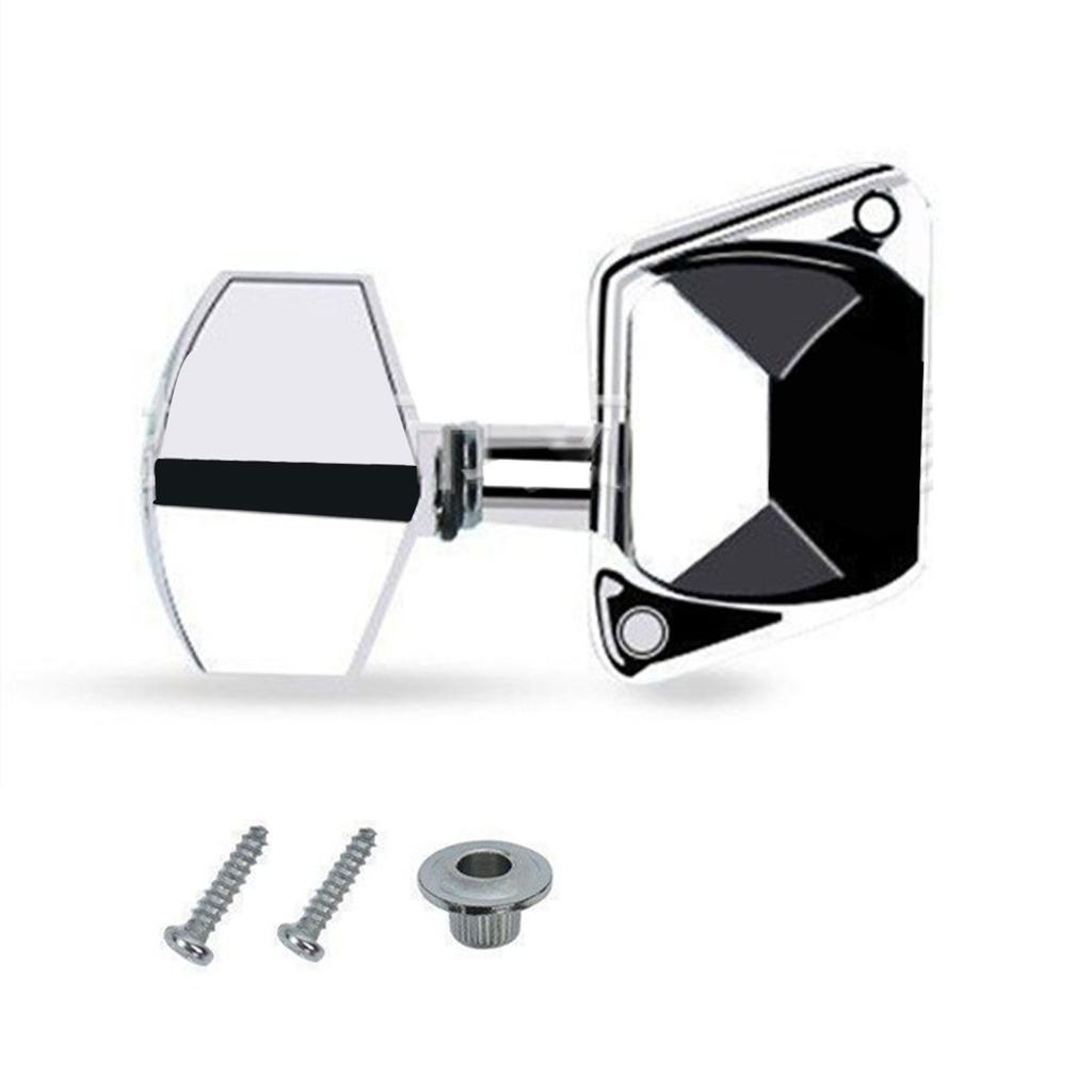 Acoustic Guitar Strings Button Metal Semi-Closed Guitar String Button Tuner Guitar Knob for Guitar or Acoustic Guitar Chrome