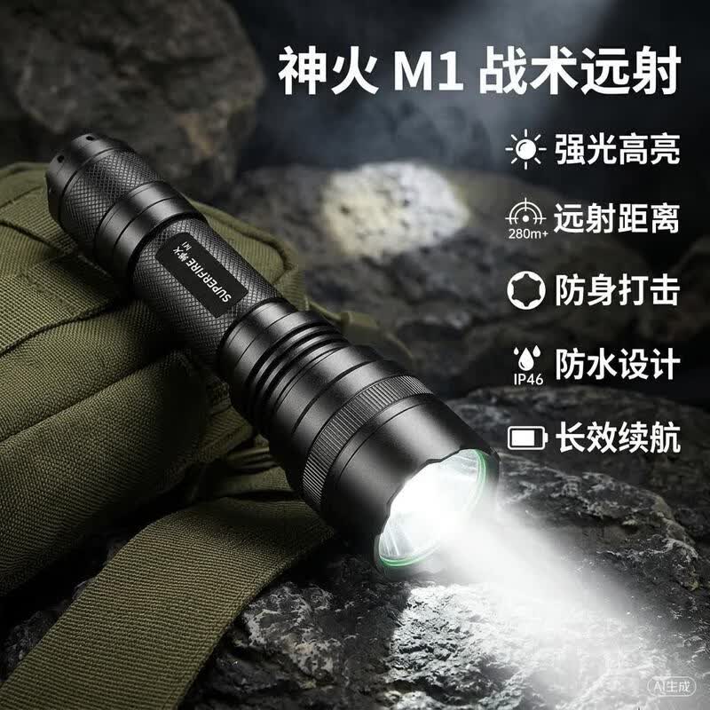 SupFire M1 Ultra-Bright LED Flashlight