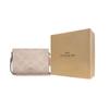 Coach Signature Canvas 20 Slim Color Block Pattern Chain Coated Canvas Crossbody Shoulder Bag Small Women bags Silver Beige Brown CAR12-SVPWH