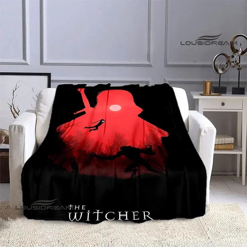 W-Witcher game Printing blanket Flange Warm blanket picnic blanket Home travel blanket bed linings Birthday Gift picnic blanket