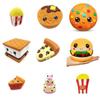 Charming Squishy Dessert Ice Cream Cone Pu Cookie And Waffle Pizza Foam Toy