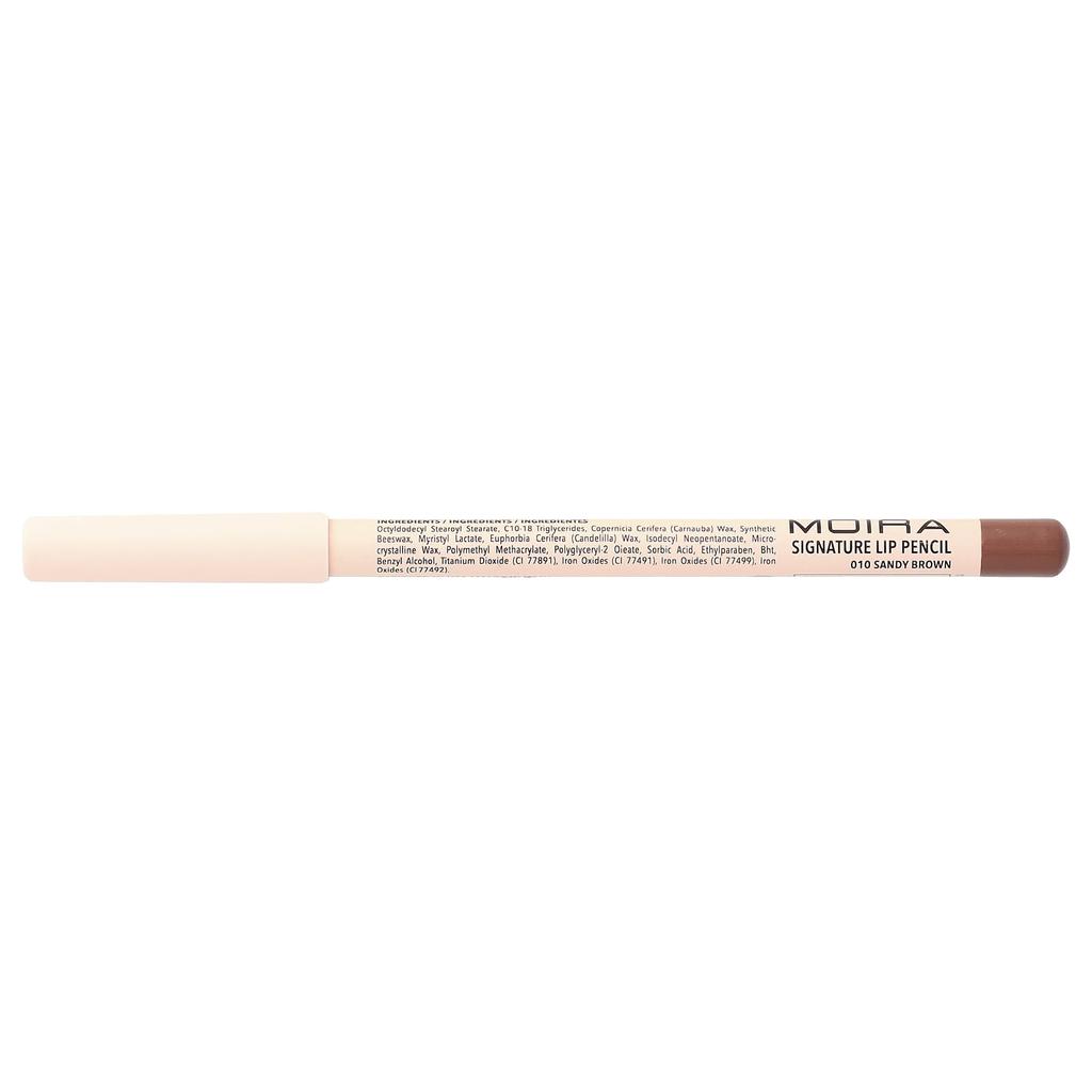 Moira Beauty, Signature Lip Pencil, 010 Sandy Brown, 1.1g (0.04oz)
