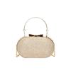 Elegant Sequined Glitter Evening Bag Bow Sparkling Shiny Clutch Bag Metal Chain Crossbody Bag Dinner