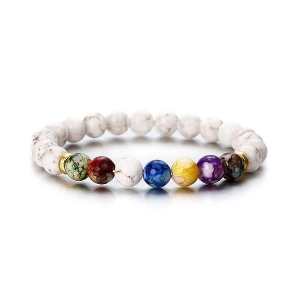 Classic 7 Chakra Beads Bracelet Natural Stone Black Rope Braided Yoga Reiki Healing Balance Bracelets & Bangles Meditation Gift