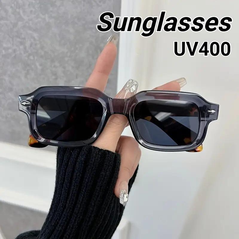 New Trend Square-Frame Arrow Sunglasses Retro Street Style Sunglasses With Sophisticated Appeal Classic Driving Shades