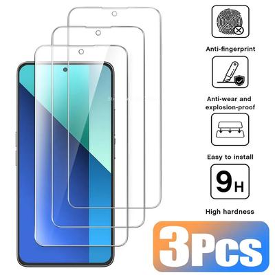 3 Pcs Tempered Glass For Redmi 8 8A 9 9C 10 4G 10X 12 13 Screen Protector For Xiaomi Redmi K20 K30 K40 K60 K70 Protective Film