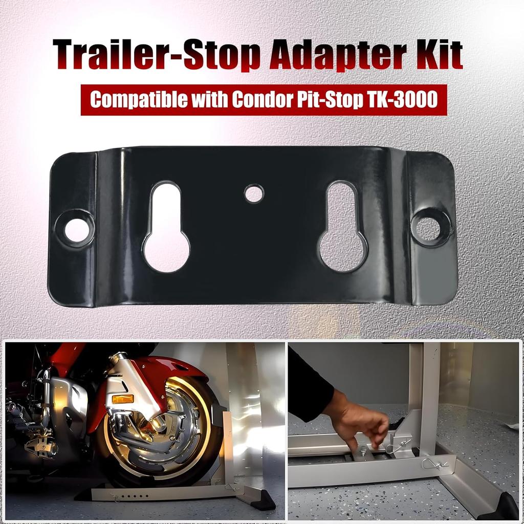 XJJ Trailer-Stop Adapter Kit Compatible with Pit-Stop Condor TK-3000 Can quickly connect or disassemble your motorcycle bracket.