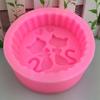1pc- Silicone Mold, Creative Cat Non Stick Silicone Mold, Suitable for Ice and Soap