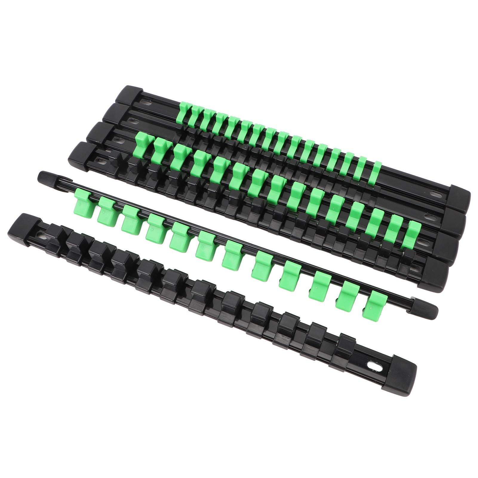 

6Pcs Socket Holder Organizer 1 4in 3 8in 1 2in Clips Removable Socket Clip Rail Holder for Shallow and Deep Sockets