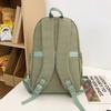 Student Schoolbag Women's Large Capacity Solid Color Backpack Men's Travel Backpack