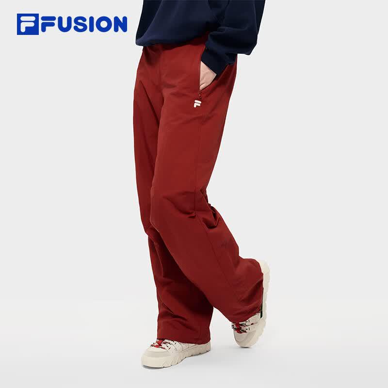 FILA FUSION Unisex Woven Loose Straight-Leg Trousers S