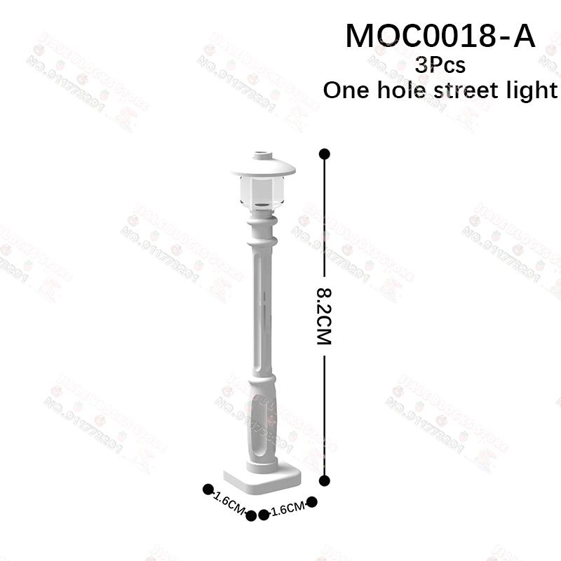 Серия Городской Уличный Фонарь Набор Светофор Сигнальный Свет Цветочный Фонтан Вид Улицы Парк MOC Модель из Строительных Блоков Кирпичный Игрушечный Подарок