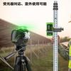 Huepar S03CG Green Laser Level, Full Line, 3x360 Angle Display, LCD Display, Elevator Mount, Remote Control, Three Power Sources
