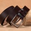 Men's Genuine Leather Casual Belt with Pin Buckle - Full Cowhide Waistband