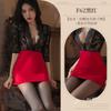 Women Plus Size Secretary Sexy Lingerie Role Play Cosplay Uniform Set