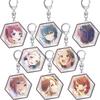 Loen Anime Peripheral Store Gakuen Idolmaster Rinami Himesaki Misuzu Hataya Hexagon Single Sided Acrylic HD Characters Keychain