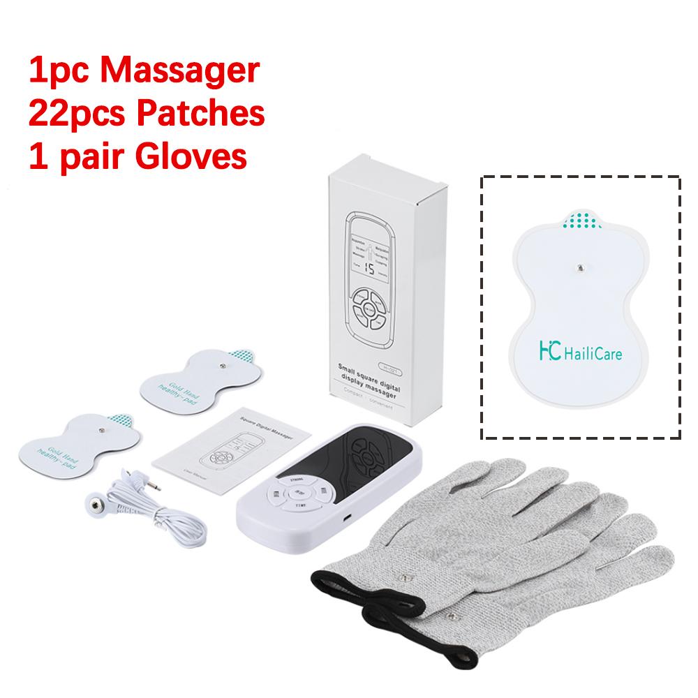 6 Modes Tens Electric Massager Muscle Relax Device Full Body Stimulator Back Waist Knee Healthy Care Patchs Digital Massage Tool