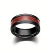 1Pc Fashionable, Versatile and Simple Titanium Steel Ring, Suitable for Daily Wear | As A Gift