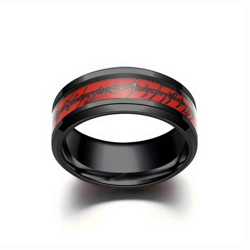 1Pc Fashionable, Versatile and Simple Titanium Steel Ring, Suitable for Daily Wear | As A Gift