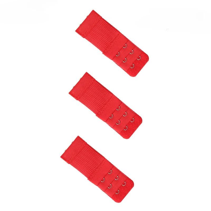 3Pcs Bra Extender Strap Women Elastic Bra Extension Strap Hook Clip Adjustable Belt Buckle Intimates Accessories