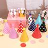 Colorful Birthday Party Hats Polka Dot Birthday Crown Hat Party Cone Hats  Boy Girl Gifts