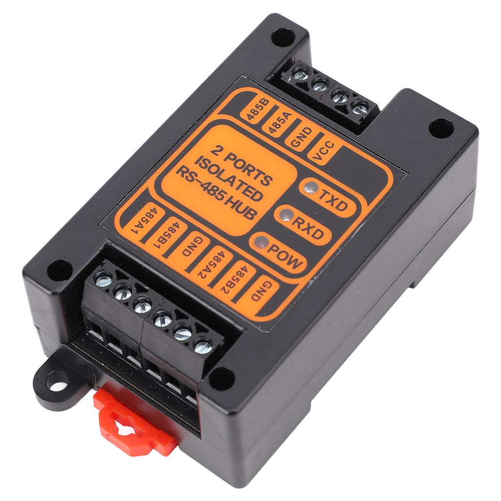 2 Ports Isolated Hub Serial Converter Automatic   Isolated Hub 1 in 2 Out Industrial Isolated Hub for Outdoor Engineering Applications