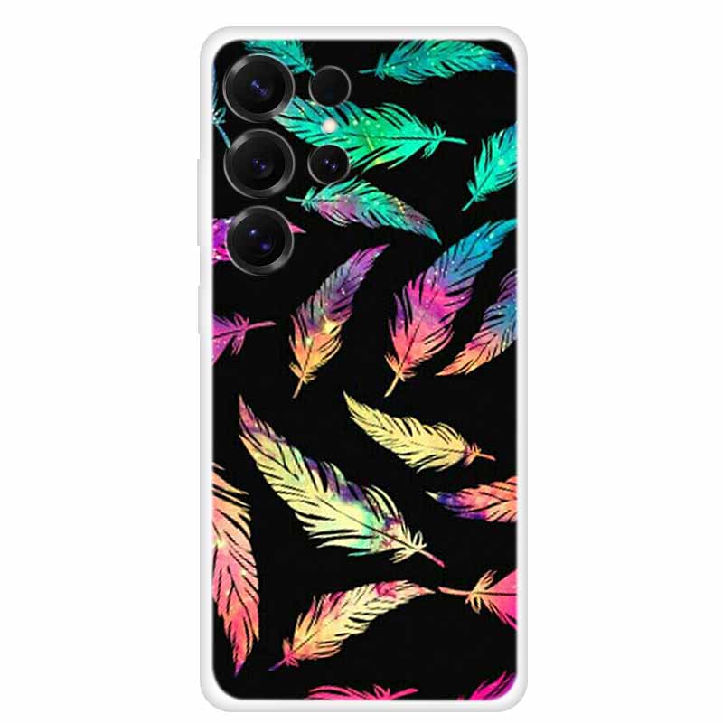 Capa For Samsung Galaxy S26 Ultra Phone Case Clear Soft TPU Silicone Cover for S 26 Ultra Transparent Funda Cartoon Painted Para