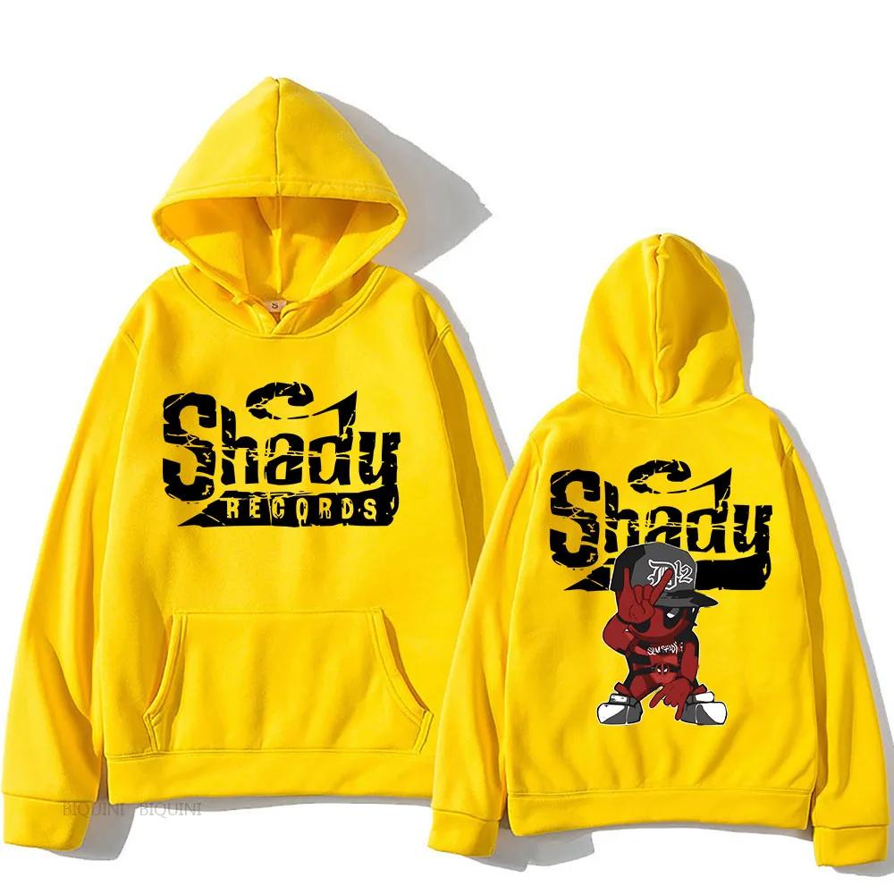 Houdini Album Printed Hoodies Eminem Shady Records Sweatshirts Streetwear Long Sleeve Casual Hip Hop Men Women Clothing