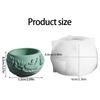Santa Silicone Vase Molds Temperature Resistant Multipurpose Silicone Mould for Making Soap Candle Chocolate Flowerpot