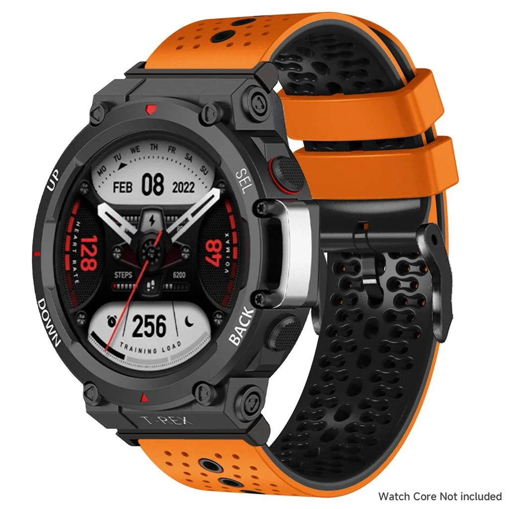 Dwukolorowy silikonowy pasek do zegarka Amazfit T-REX 3.2, miękki, oddychający, sportowy pasek do zegarka Amazfit T-REX Wrist Band 2025