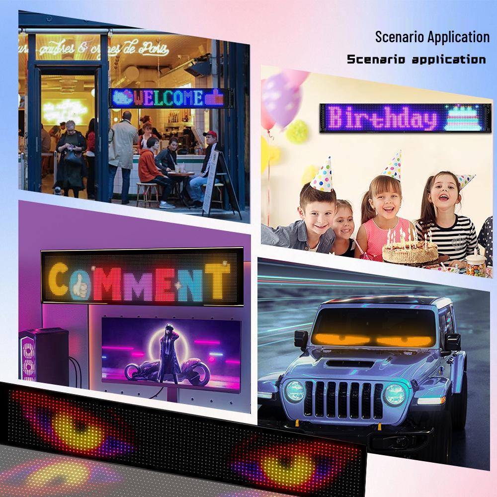 Truck Eye LED Bluetooth Dynamic Light Screen - Flexible Car Decoration