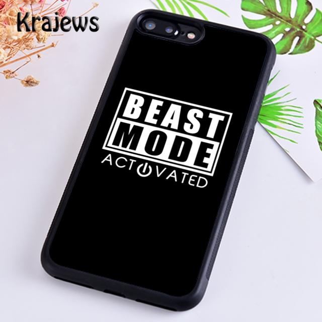 Krajews Beast Modus Bodybuilding Gym Sport Telefon Fall Für iPhone 14 5s 6s 7 8 plus X XR XS 11 12 13 pro max Samsung S21 S22 ultra