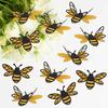 36 Pcs 3D Bee Stickers for DIY Carfts 2 Sizes Tiny Bee Wall Decor for Party Home Office Fridge Windows Decorations Charms Pendants