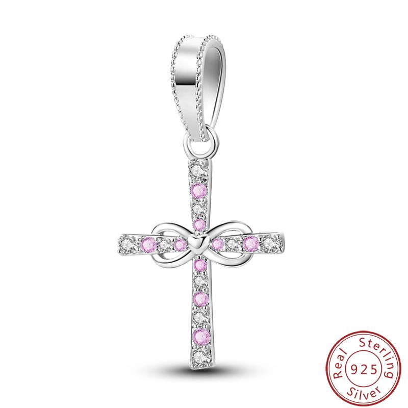 100% Copper Cross Bible Pigeon Wings Sacred Blessings Charms Beads 3Mm Diy Fine Jewelry